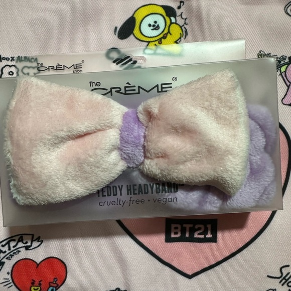 The Creme Shop X BT21 Bundle w/ Teddy Headband & Aromatherapy Bath Bomb all New - Picture 6 of 9